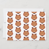 Beer 1 Cute Animal Twins First Birthday Kaart (Achterkant)