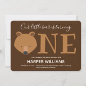 Beer 1e verjaardag kaart (Voorkant)