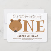 Beer 1e verjaardag kaart (Voorkant)