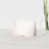 Beer 1e Verjaardag Roze Nummer Ballonnen Teddy Bee Bedankkaart (Achterkant)