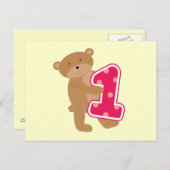 Beer 1e verjaardag T-shirts en cadeautjes Briefkaart (Voorkant / Achterkant)