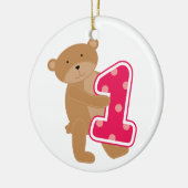 Beer 1e verjaardag T-shirts en cadeautjes Keramisch Ornament (Links)