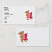 Beer 1e verjaardag T-shirts en cadeautjes Visitekaartje (Voorkant / Achterkant)