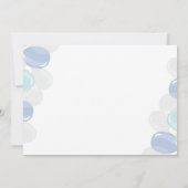 Beer 1e Verjaardagsuitnodiging Teddy Bear Balloon Bedankkaart (Achterkant)