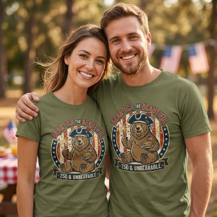 Beer 250e verjaardag Bear-ica de Schoone T-shirt