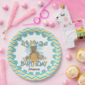 Beer 2e Happy Birthday Paper Borden Papieren Bordje (Feest)