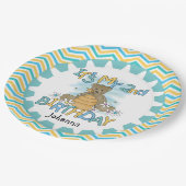 Beer 2e Happy Birthday Paper Borden Papieren Bordje (Gekanteld)