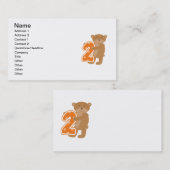 Beer 2e verjaardag T shirten en geschenken Visitekaartje (Voorkant / Achterkant)