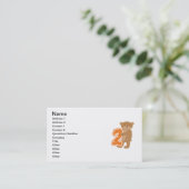 Beer 2e verjaardag T shirten en geschenken Visitekaartje (Staand voorkant)