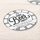 Beer 30 Onderzetter (Gebogen)