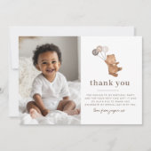 Beer 3 bruine ballonnen Foto: Dank u Kaart (Voorkant)