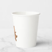 Beer 3 Bruine Balloons 1e verjaardag Papieren Bekers (Links)