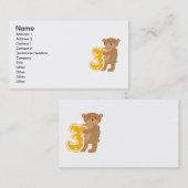 Beer 3e Verjaardag T-shirts en geschenken Visitekaartje (Voorkant / Achterkant)