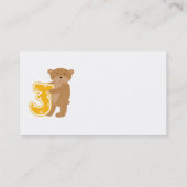 Beer 3e Verjaardag T-shirts en geschenken Visitekaartje (Achterkant)