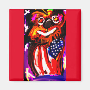 Beer - 4 juli - fiets speelkaarten magneet