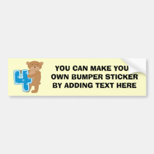 Beer 4e Verjaardag Tshirts en geschenken Bumpersticker
