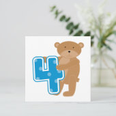 Beer 4e Verjaardag Tshirts en geschenken Kaart (Staand voorkant)