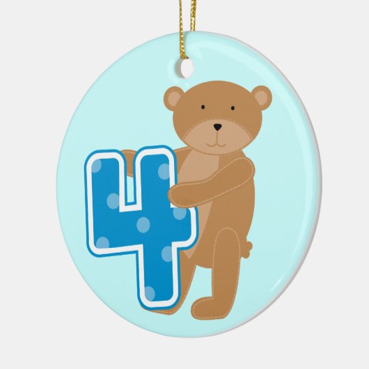 Beer 4e Verjaardag Tshirts en geschenken Keramisch Ornament (Links)