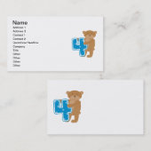 Beer 4e Verjaardag Tshirts en geschenken Visitekaartje (Voorkant / Achterkant)