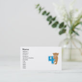 Beer 4e Verjaardag Tshirts en geschenken Visitekaartje (Staand voorkant)