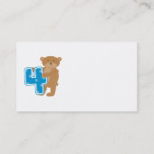 Beer 4e Verjaardag Tshirts en geschenken Visitekaartje (Achterkant)