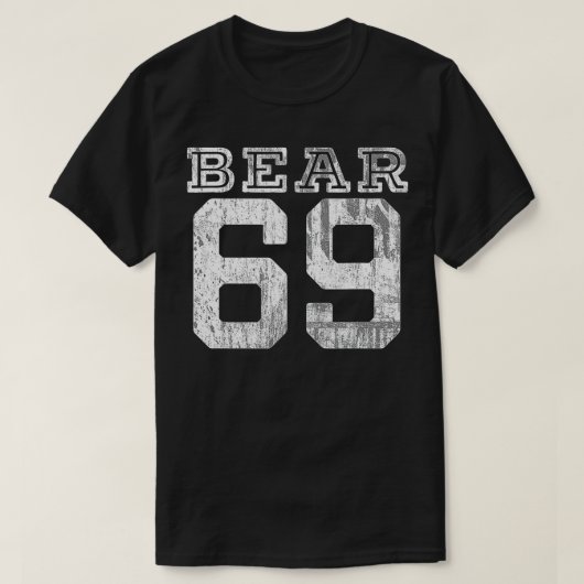 Beer 69 voor vier vriendschappelijke Beren met een T-shirt (Design voorkant)