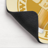 BEER aangepaste monogram mousepad Muismat (Hoek)