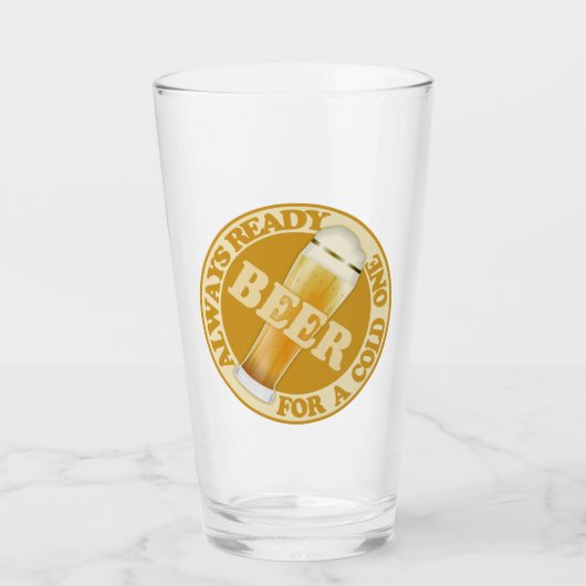 BEER aangepaste naam glas (Voorkant)