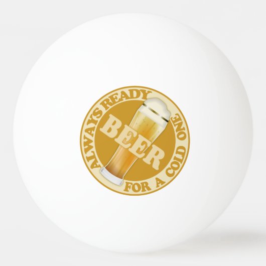 BEER aangepaste naam pingelt pongballen Pingpongbal (Voorkant)