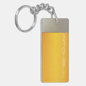 BEER aangepaste naamsleutelketen Sleutelhanger (Voorkant Links)