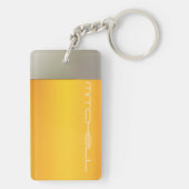 BEER aangepaste naamsleutelketen Sleutelhanger (achterkant)
