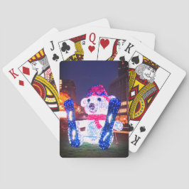 Beer aansteken pokerkaarten