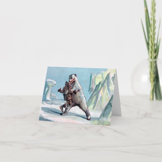 Beer aanval feestdagen kaart (Voorkant)