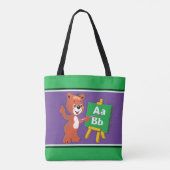 Beer ABC's School Student Teacher Canvas tas (Achterkant)