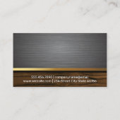 Beer | Achtergrond metalen en hout Visitekaartje (Achterkant)