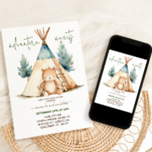 Beer Adventure Boy Baby shower minimaal