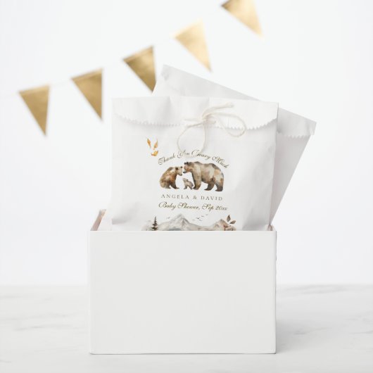 Beer Adventure Herfst Mountain Neutraal Baby showe Bedankzakje (Feest)