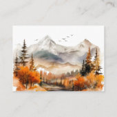 Beer Adventure Herfst Mountain Neutraal Baby showe Informatiekaartje (Achterkant)