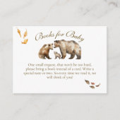 Beer Adventure Herfst Mountain Neutraal Baby showe Informatiekaartje (Voorkant)