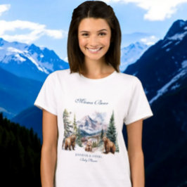 Beer Adventure Snow Mountain Winter Mama te zijn T-shirt