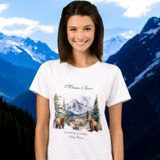 Beer Adventure Snow Mountain Winter Mama te zijn T-shirt