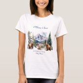 Beer Adventure Snow Mountain Winter Mama te zijn T-shirt (Voorkant)