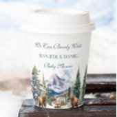 Beer Adventure Snow Mountain Winter nauwelijks wac Papieren Bekers