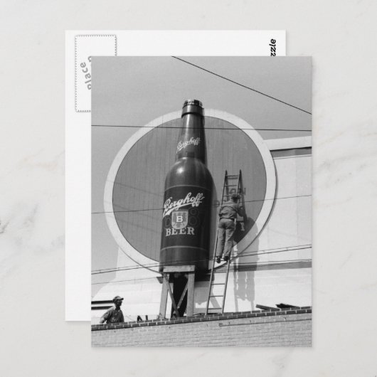 Beer Adverteren Billboard, 1940 Briefkaart (Voorkant / Achterkant)