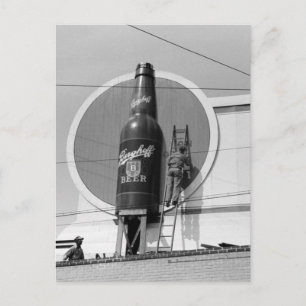 Beer Adverteren Billboard, 1940 Briefkaart