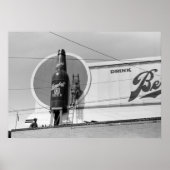 Beer Adverteren Billboard, 1940 Poster (Voorkant)