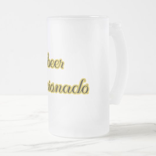 Beer Aficionado Cool Matglas Bierpul (Voorkant rechts)