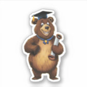 Beer Afstuderen Sticker (Voorkant)