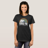 Beer Agassiz Peak Arizona Retro Rainbow Beer Agass T-shirt (Voorkant volledig)