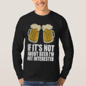 Beer  Alcohol  Beer drinking T-shirt (Voorkant)